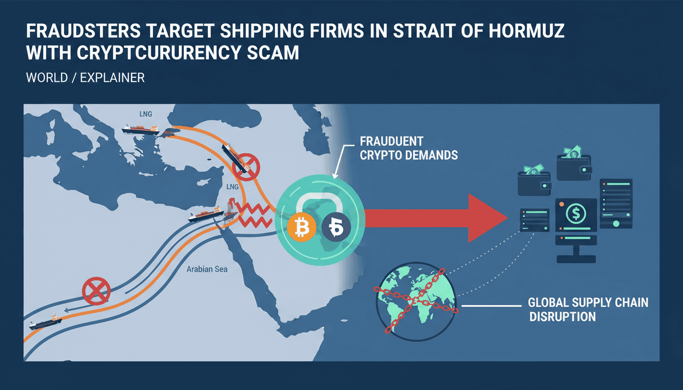 Fraudsters Target Shipping Firms in Strait of Hormuz with Cryptocurrency Scam