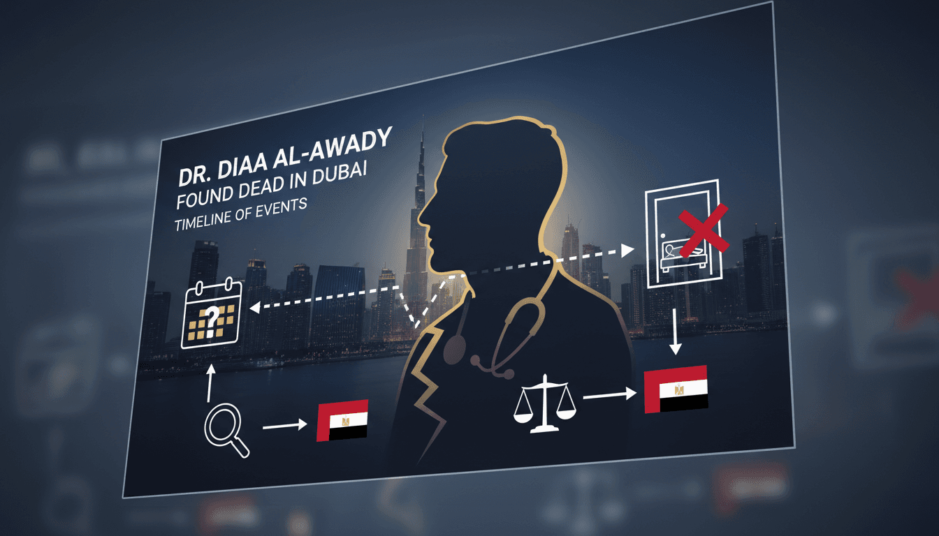 Egyptian Doctor Diaa Al-Awady Found Dead in Dubai Hotel