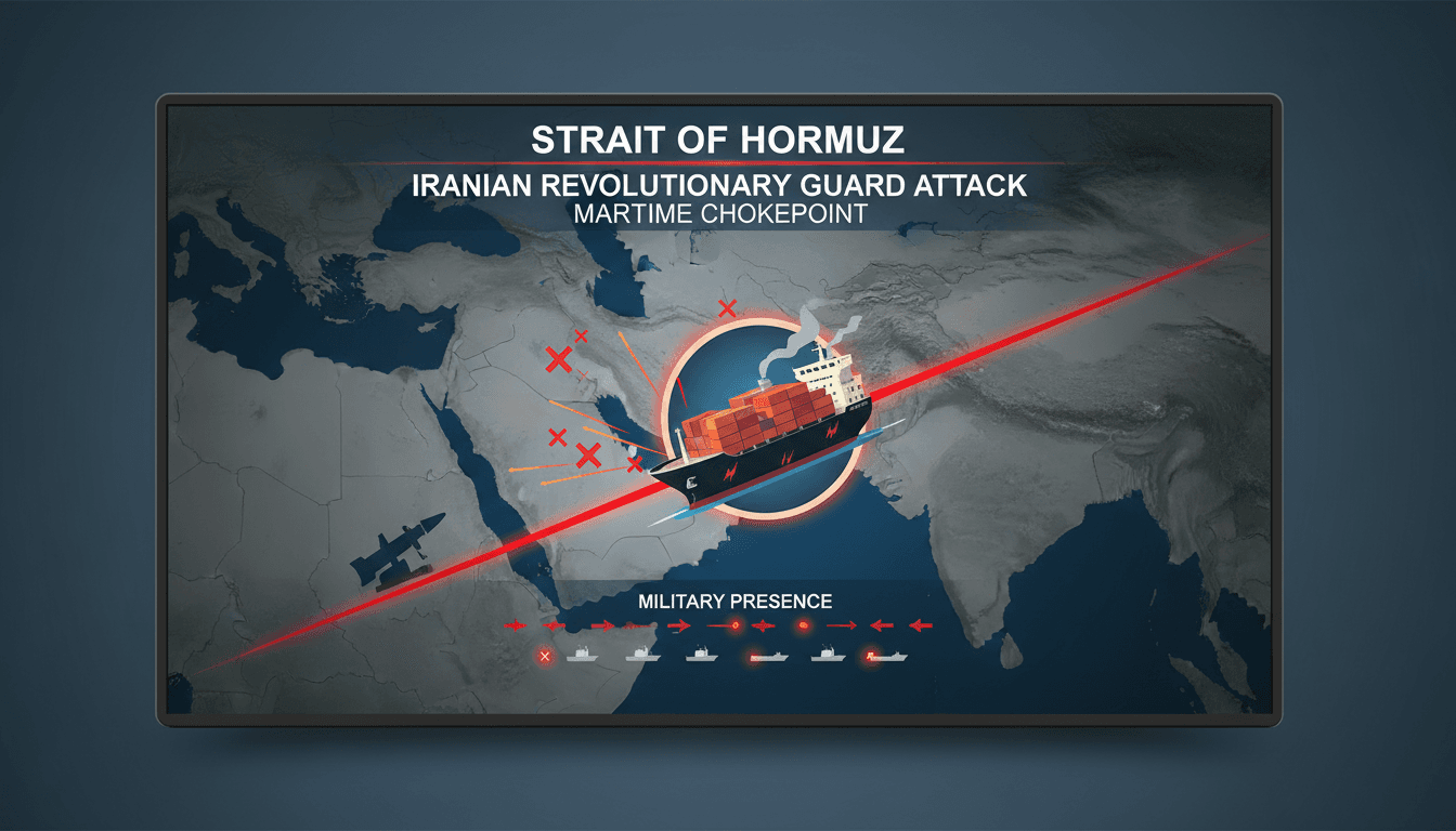 Iranian Revolutionary Guard Attacks Container Ship in Strait of Hormuz
