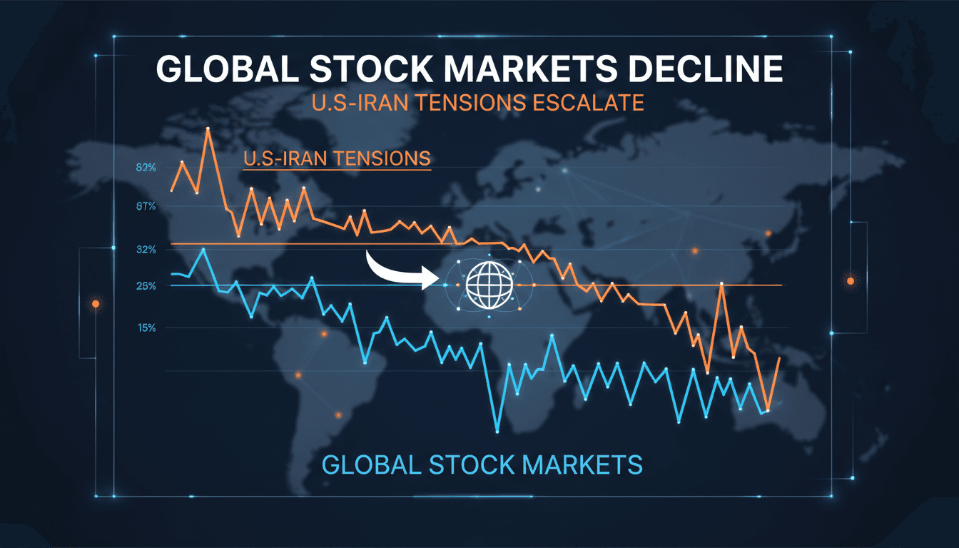 Global stock markets decline amid escalating U.S.-Iran tensions