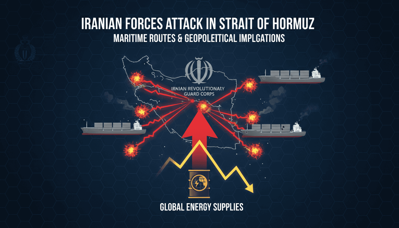 Iranian Forces Attack Container Ships in Strait of Hormuz