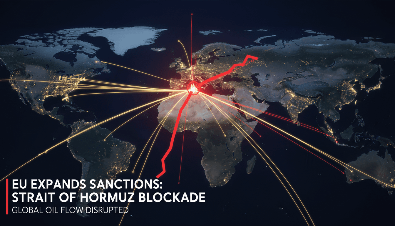 EU Expands Sanctions Against Iran Over Strait of Hormuz Blockade