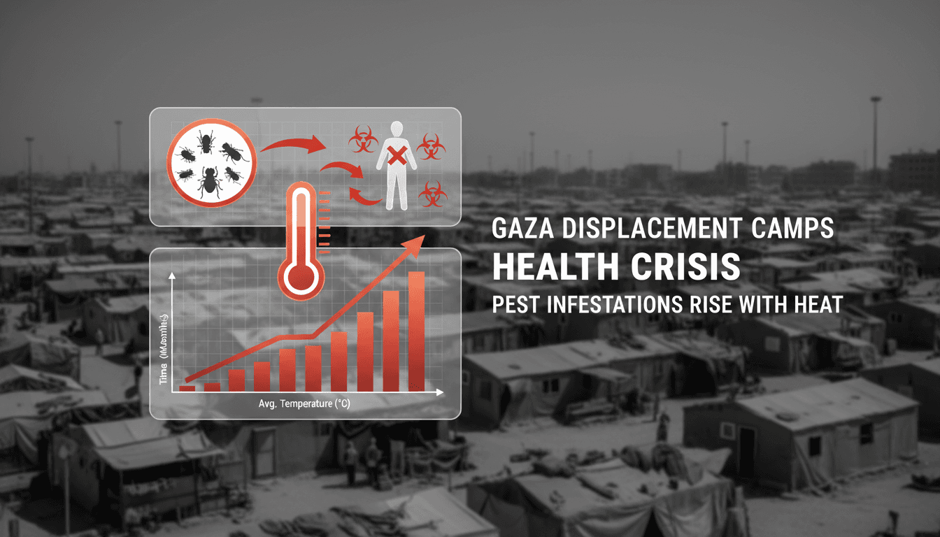 Gaza displacement camps face health crisis due to rodent and insect infestations
