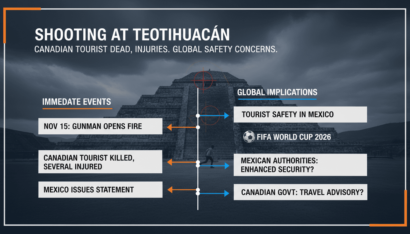 Shooting at Teotihuacán pyramids results in Canadian tourist death and injuries