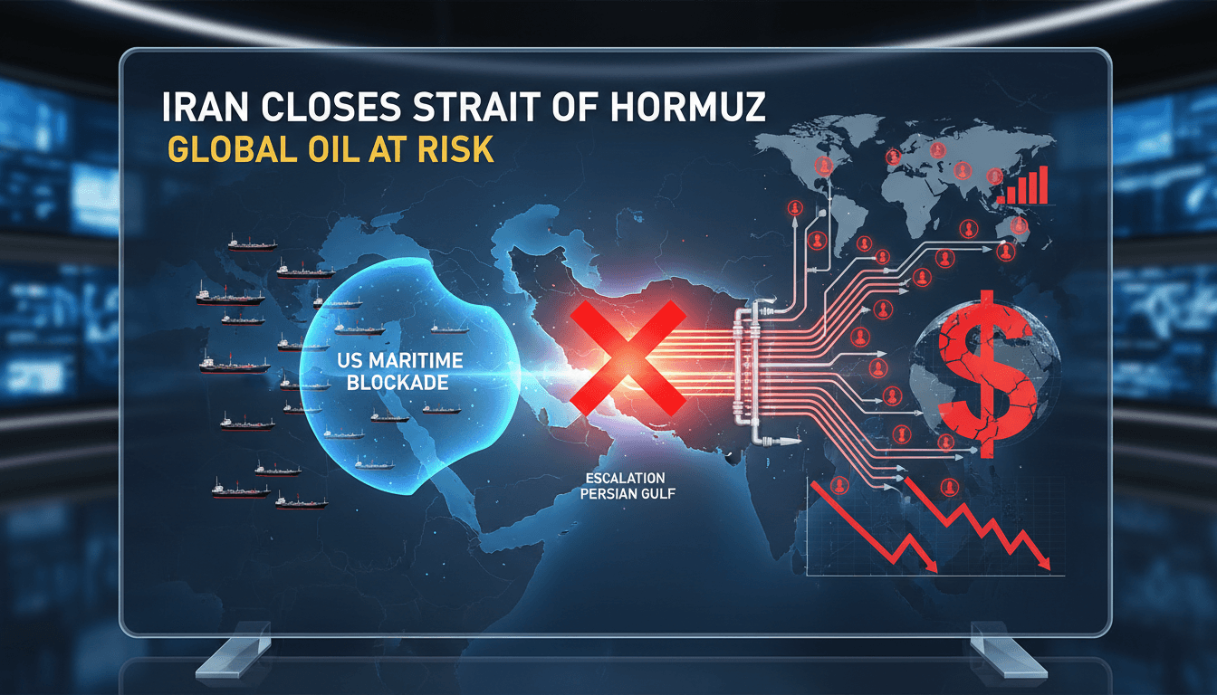 Iran Closes Strait of Hormuz in Response to US Maritime Blockade