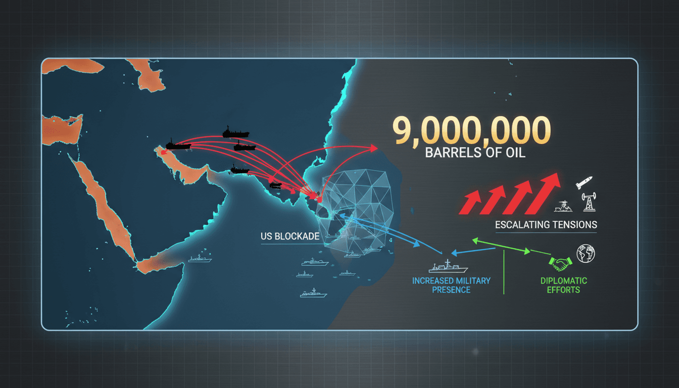 Iranian tankers bypass US blockade in Strait of Hormuz transporting 9 million barrels of oil