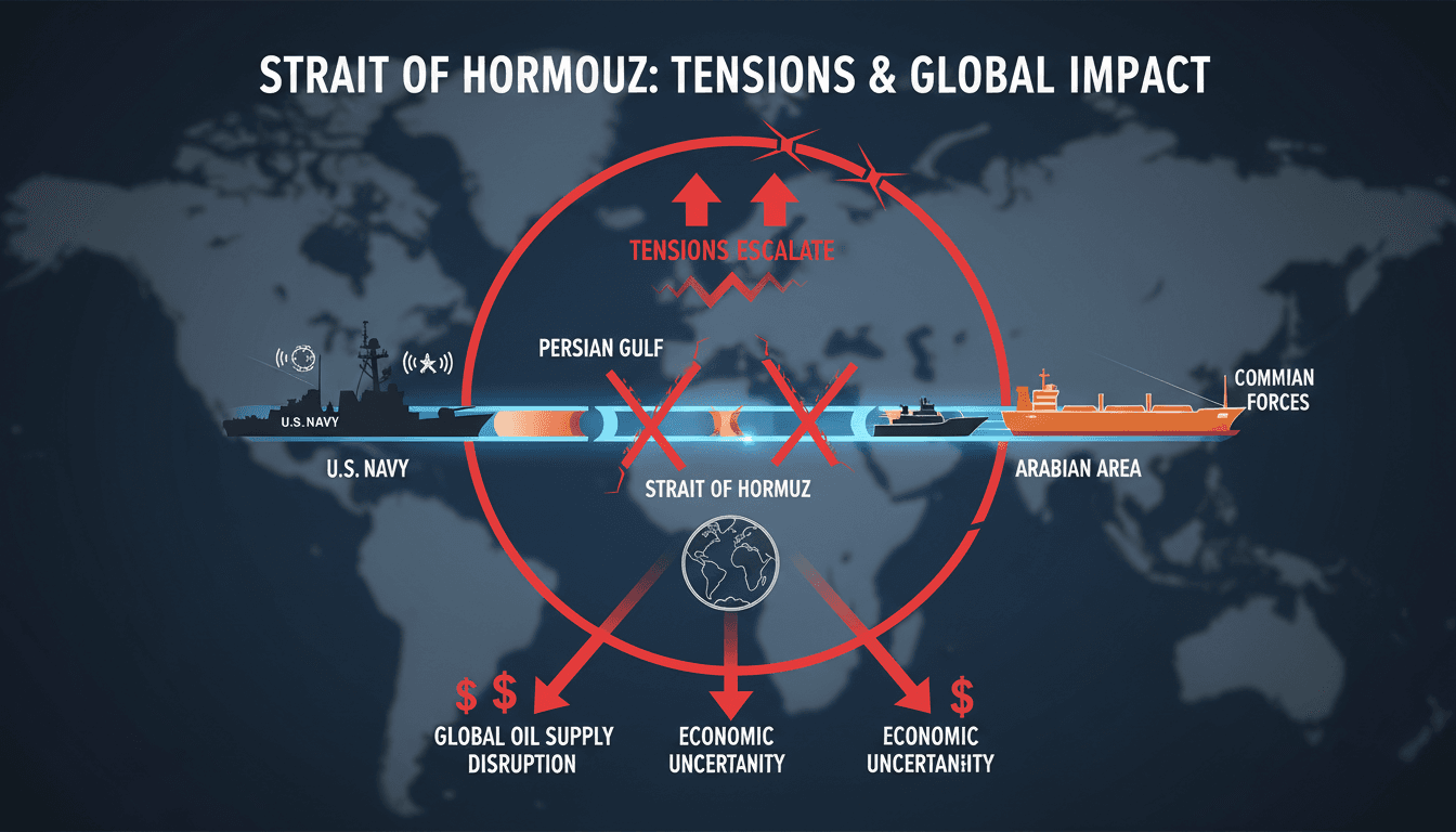 Strait of Hormuz remains closed to commercial shipping amid U.S.-Iran tensions