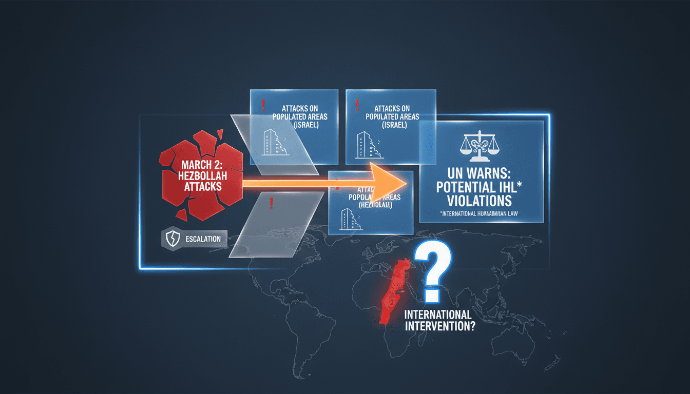 UN Warns of Potential Violations of International Humanitarian Law in Israel-Hezbollah Conflict
