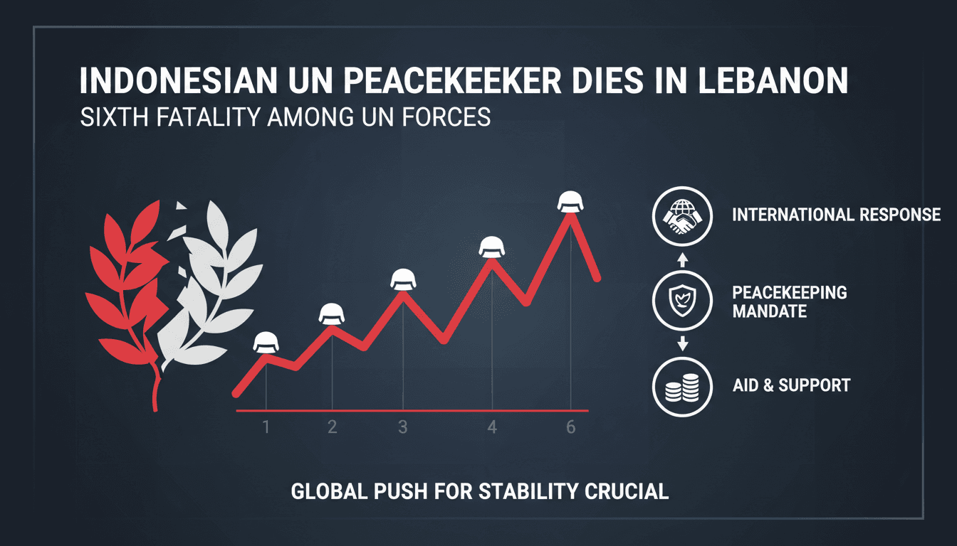 Indonesian UN peacekeeper dies from March attack in Lebanon