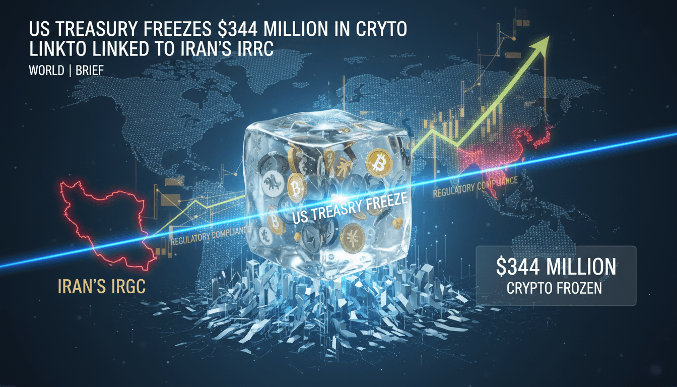 US Treasury Freezes $344 Million in Crypto Linked to Iran's IRGC