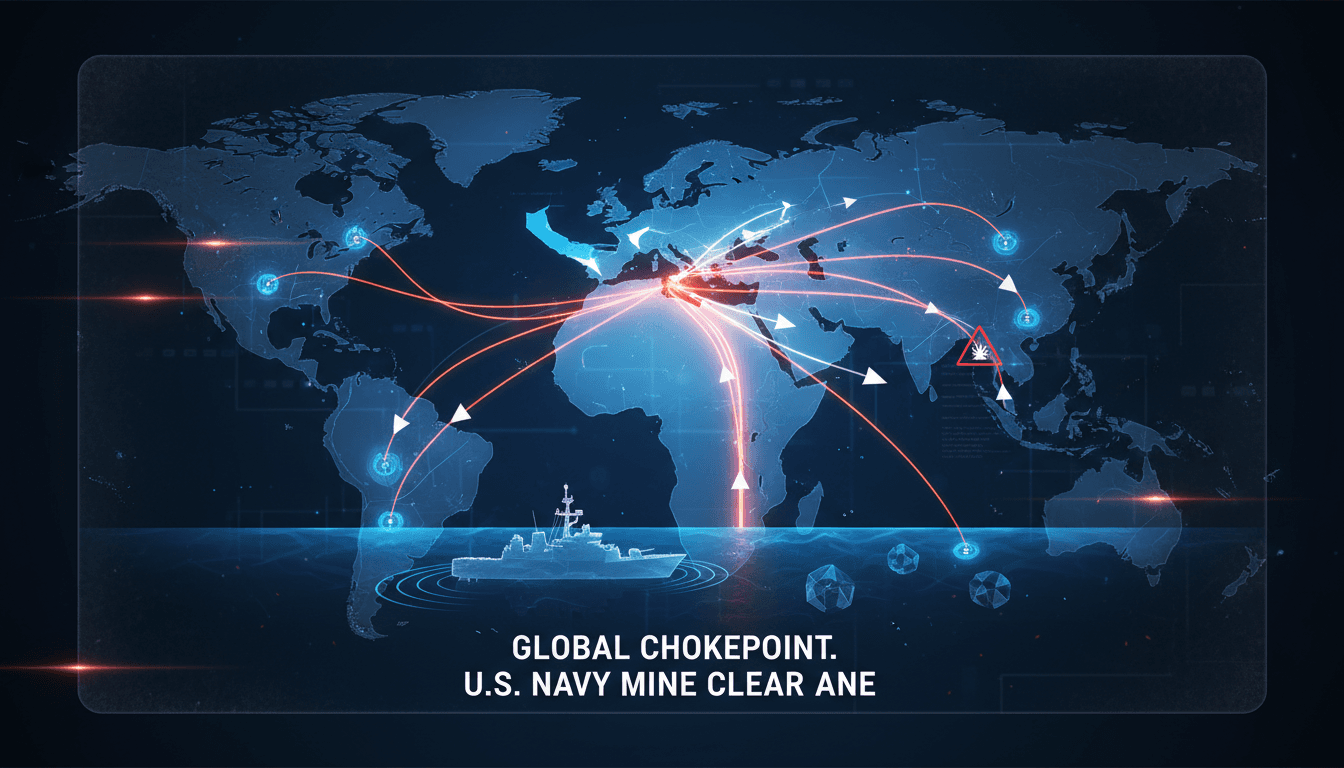 U.S. Navy initiates mine clearance operations in the Strait of Hormuz