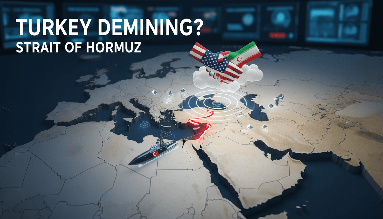 Turkey Considers Demining Operations in Strait of Hormuz Amid Iran-US Peace Talks
