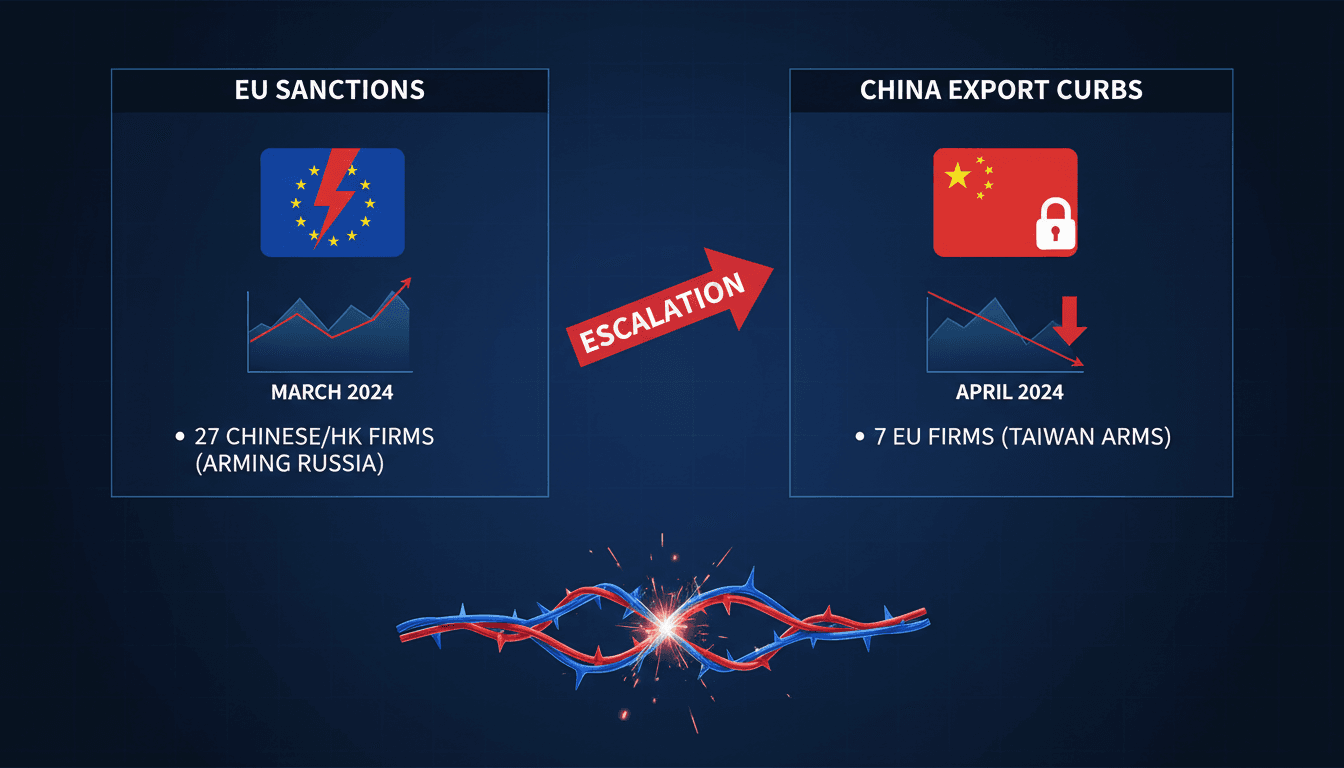 China imposes export restrictions on EU firms in retaliation to sanctions