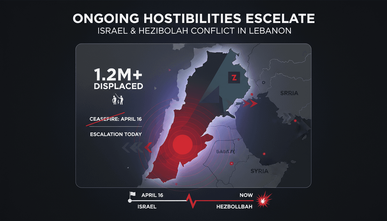 Ongoing hostilities between Israel and Hezbollah escalate despite US-brokered ceasefire
