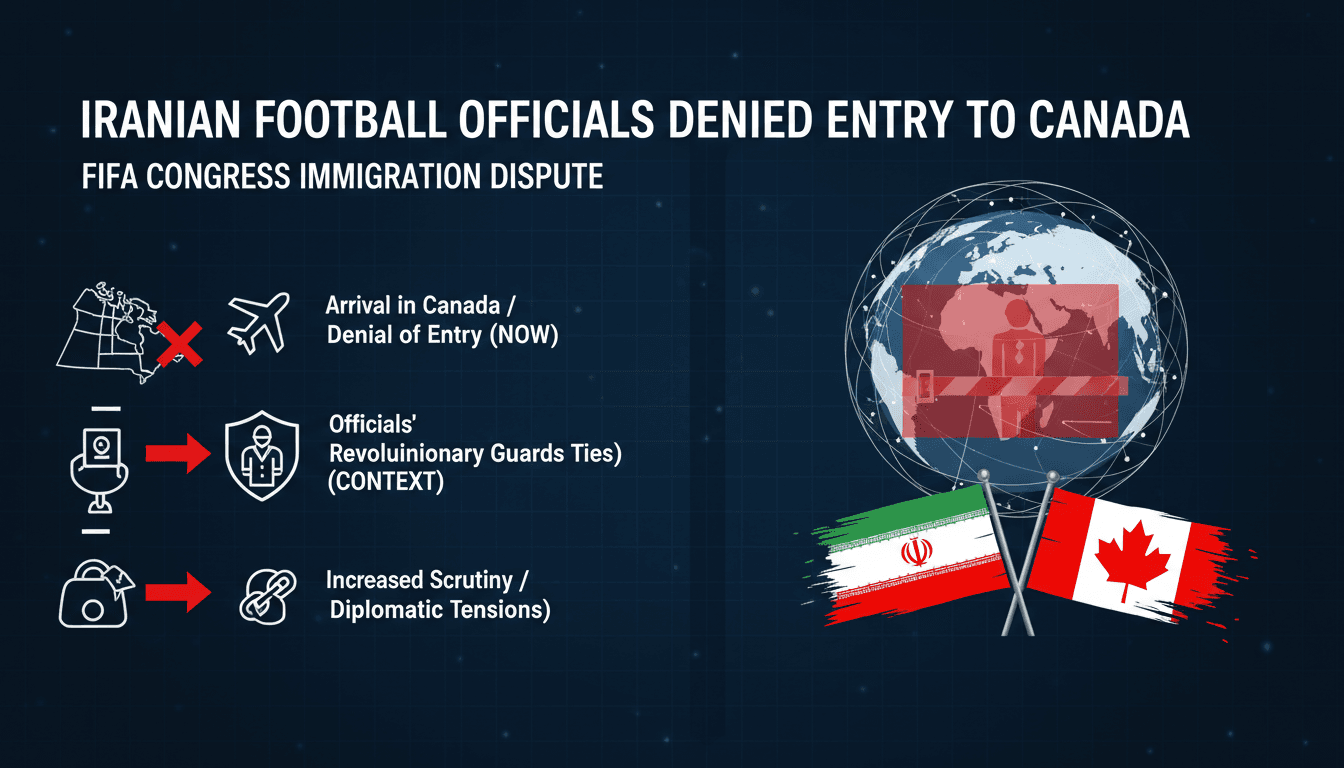Iranian football officials denied entry to Canada ahead of FIFA Congress