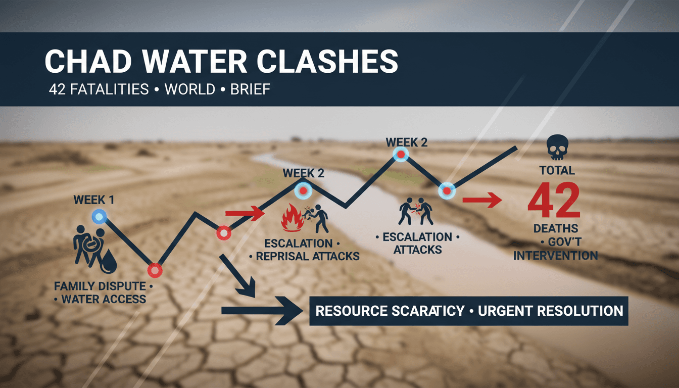 Violent clashes in Chad over water access result in 42 fatalities