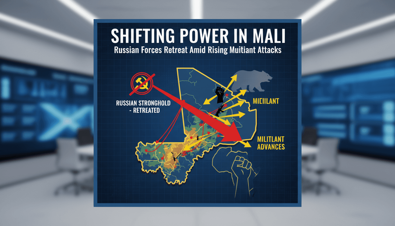 Russian forces retreat from stronghold in Mali amid rising militant attacks