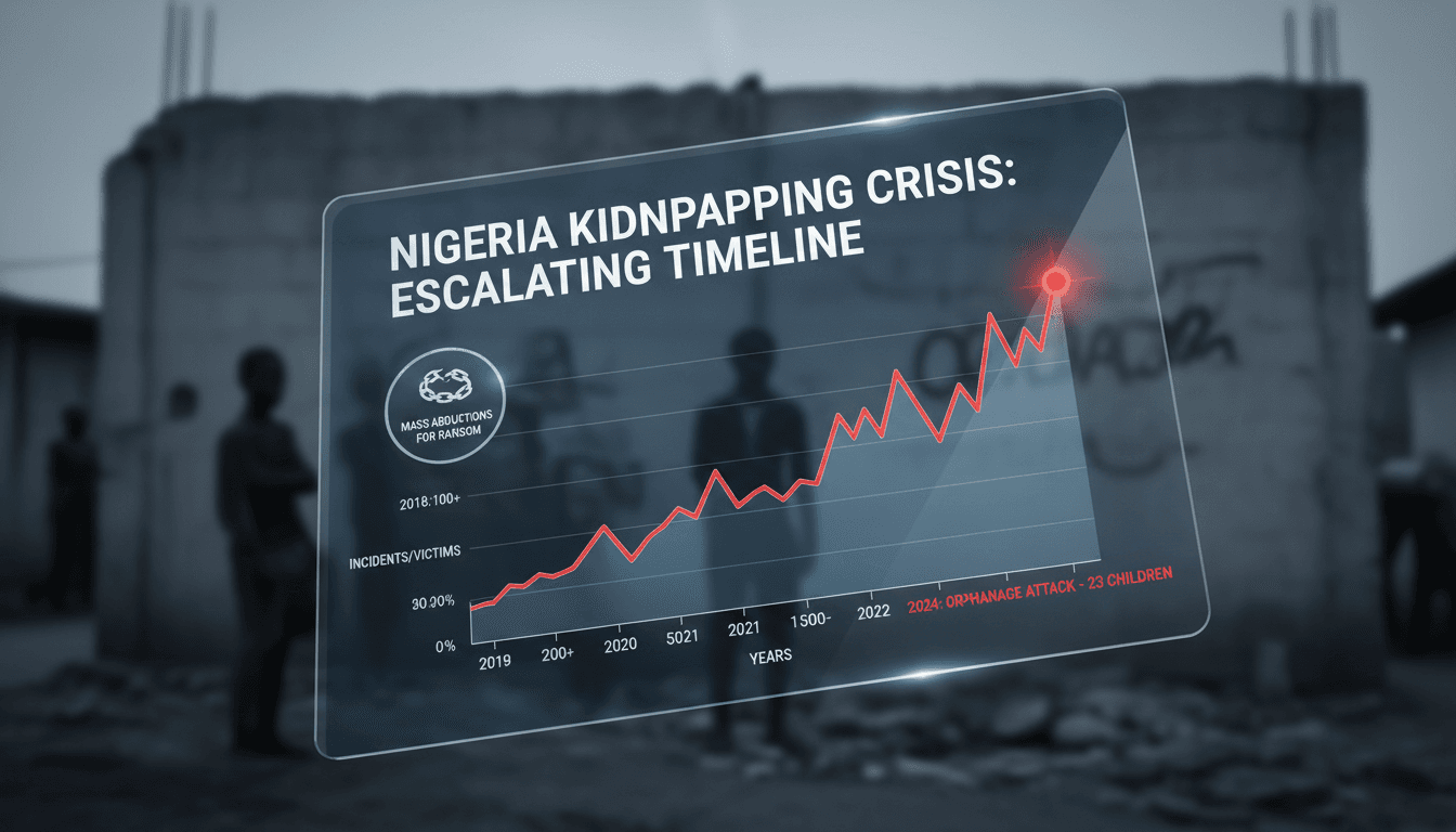 Gunmen kidnap 23 children from Nigerian orphanage amid ongoing violence