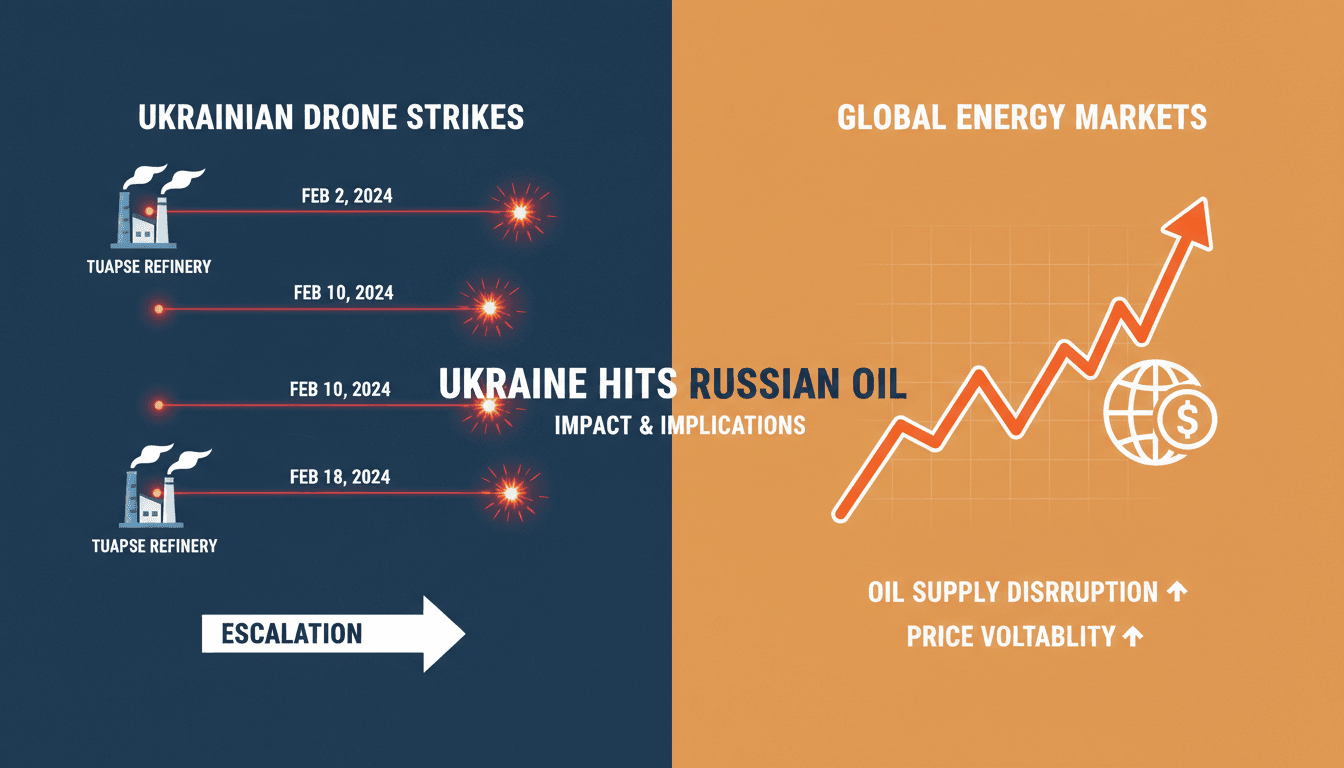 Ukrainian drone strikes escalate targeting of Russian oil refinery