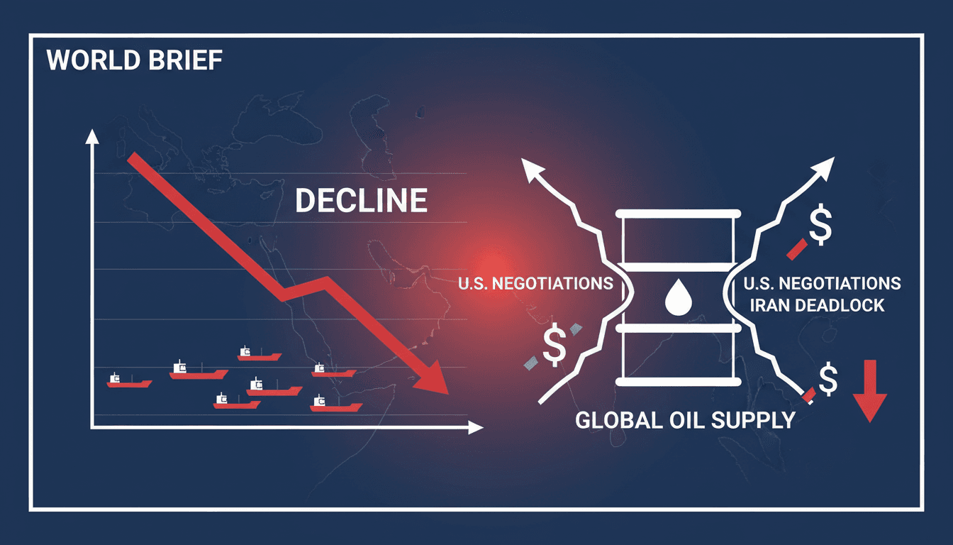 Shipping traffic through the Strait of Hormuz declines amid U.S.-Iran negotiation deadlock