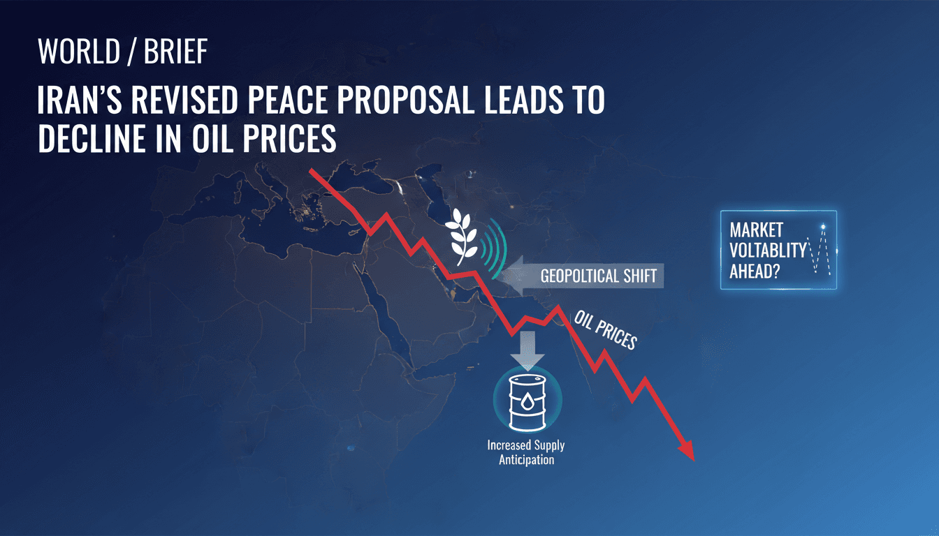 Iran's Revised Peace Proposal Leads to Decline in Oil Prices