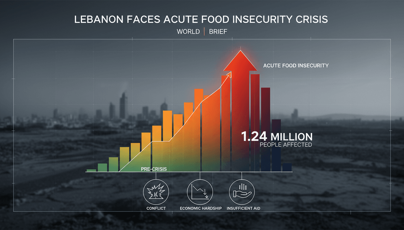 Lebanon faces acute food insecurity crisis affecting 1.24 million people