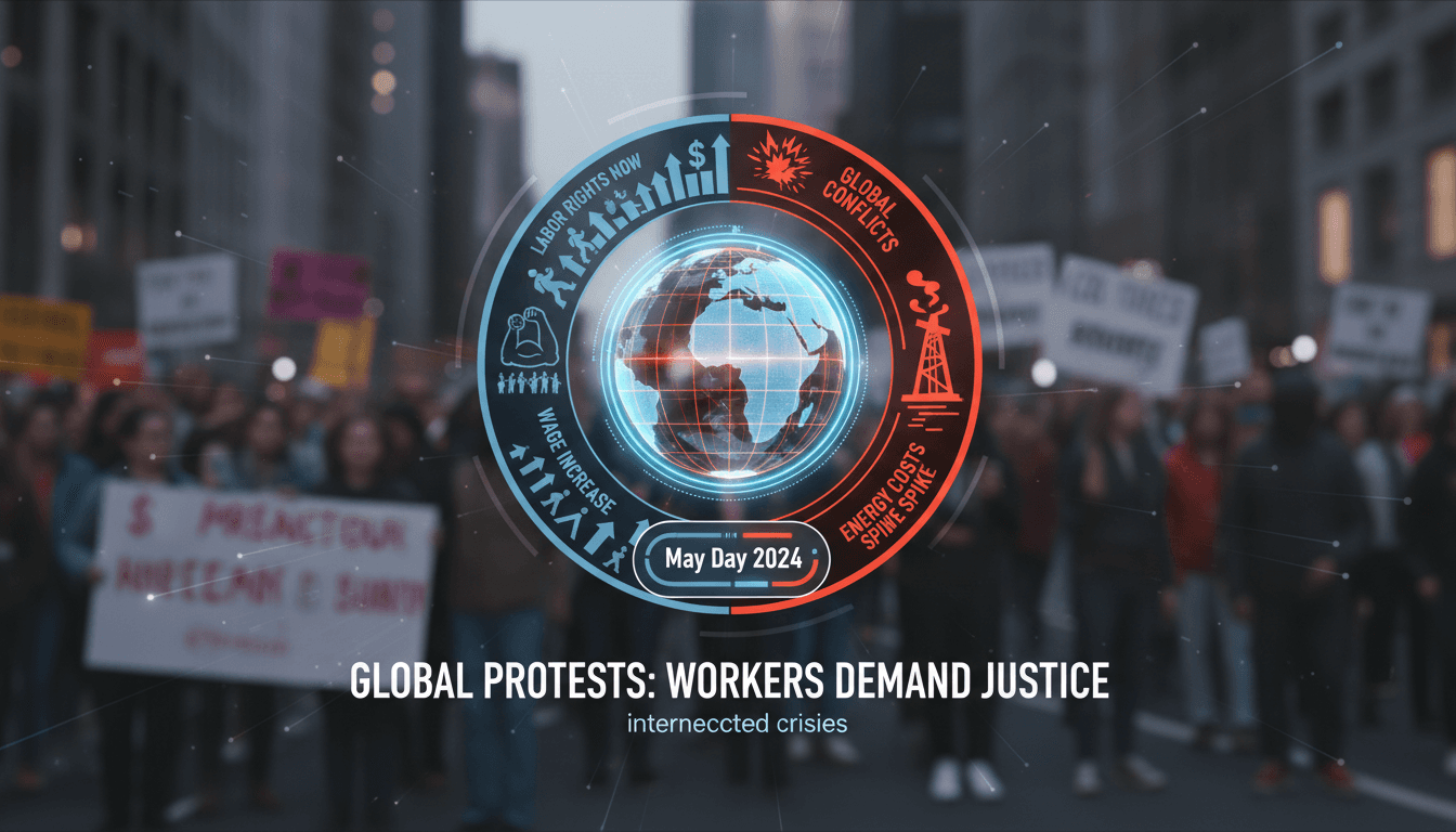Global May Day Protests Demand Labor Rights Amid Rising Energy Costs