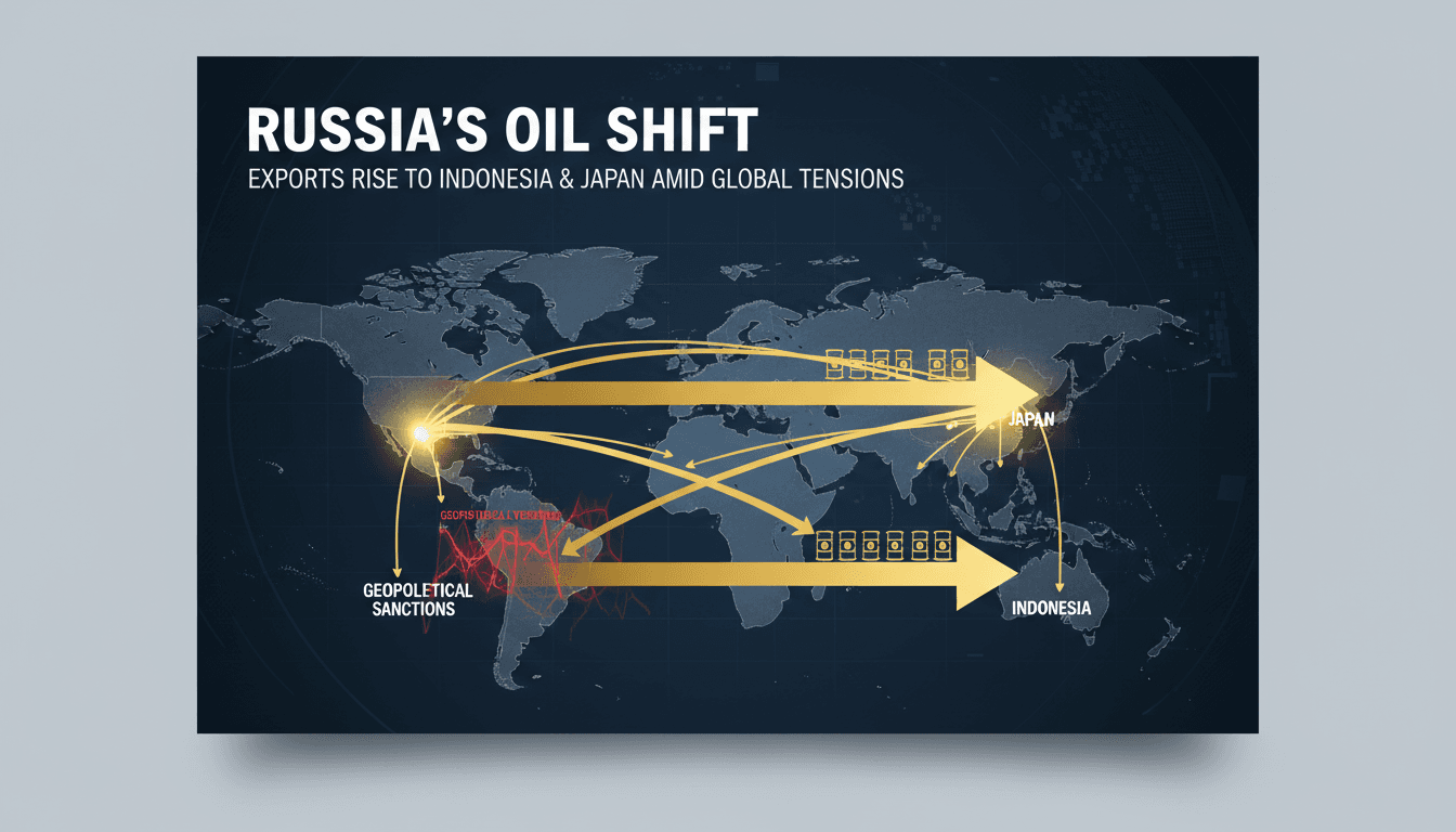 Russia increases oil exports to Indonesia and Japan amid geopolitical tensions