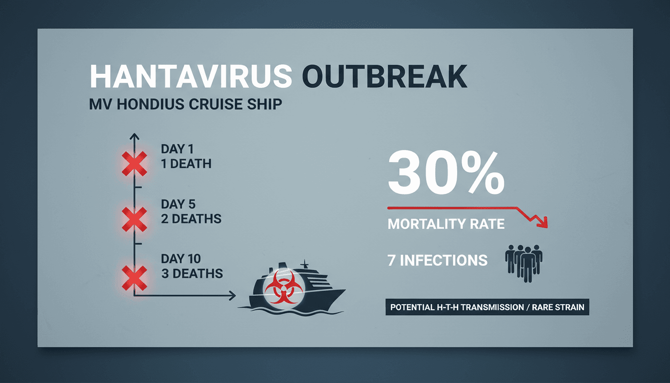 Hantavirus outbreak on MV Hondius cruise ship with health officials investigating