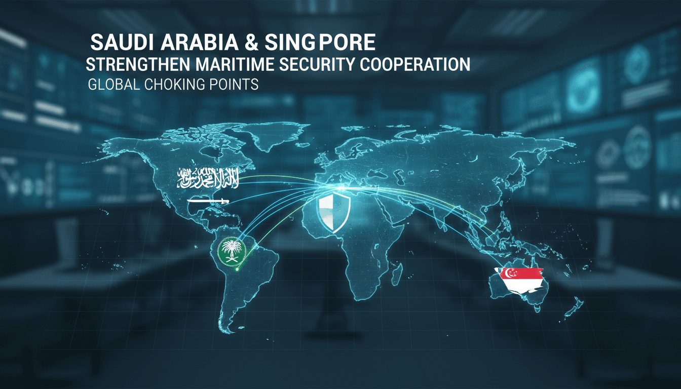 Saudi and Singaporean foreign ministers meeting in Jeddah