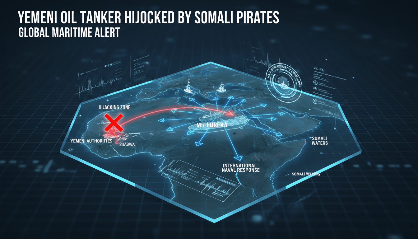 Yemeni oil tanker hijacked by Somali pirates raises maritime security concerns