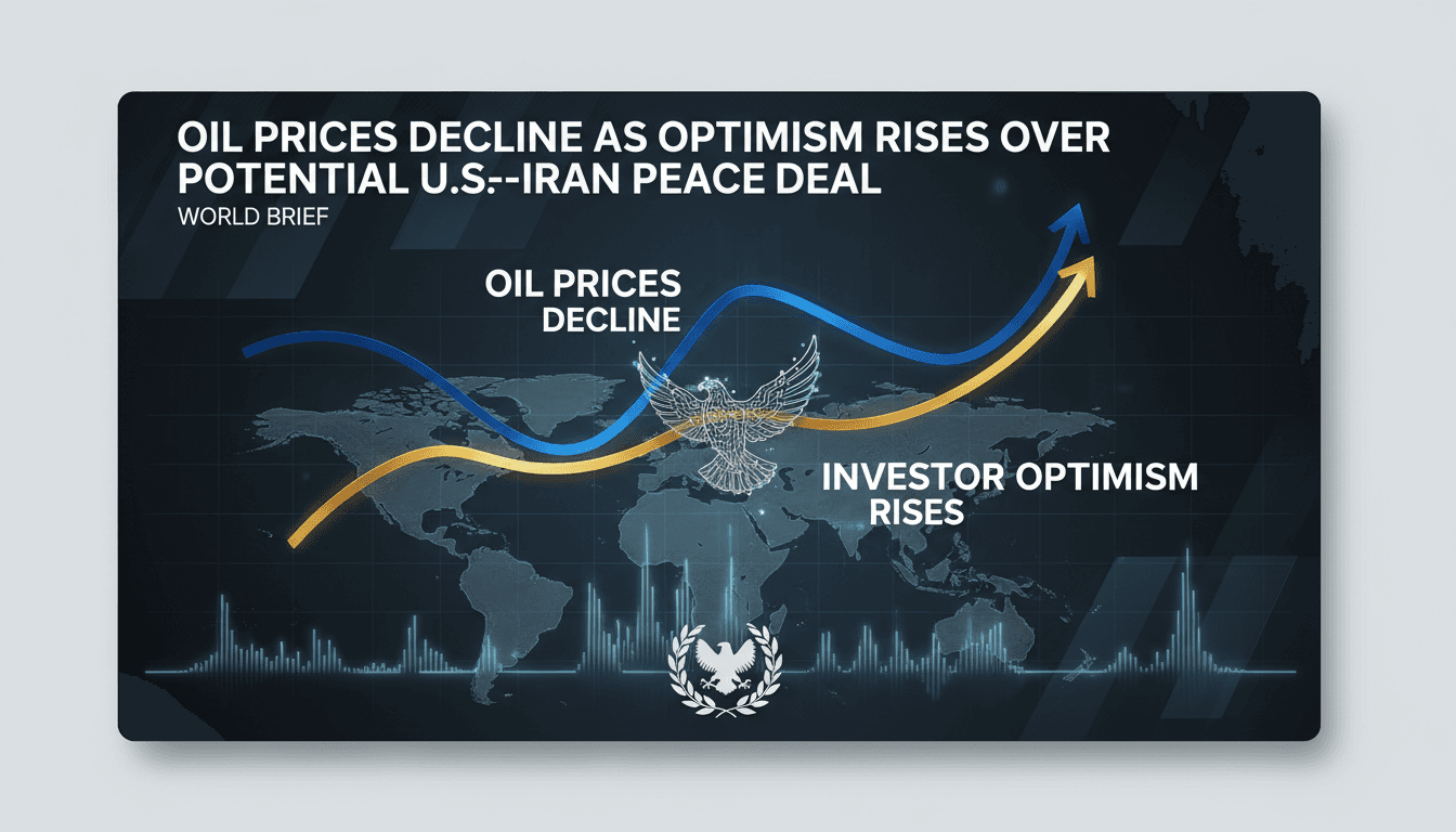 Graph showing the decline in oil prices alongside rising stock market trends.
