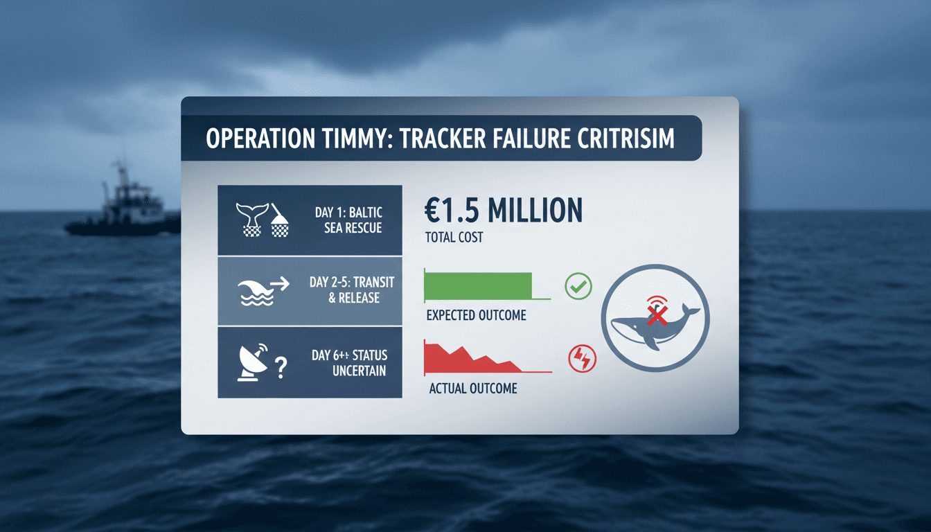 Rescue operation for stranded humpback whale Timmy criticized due to tracker failure