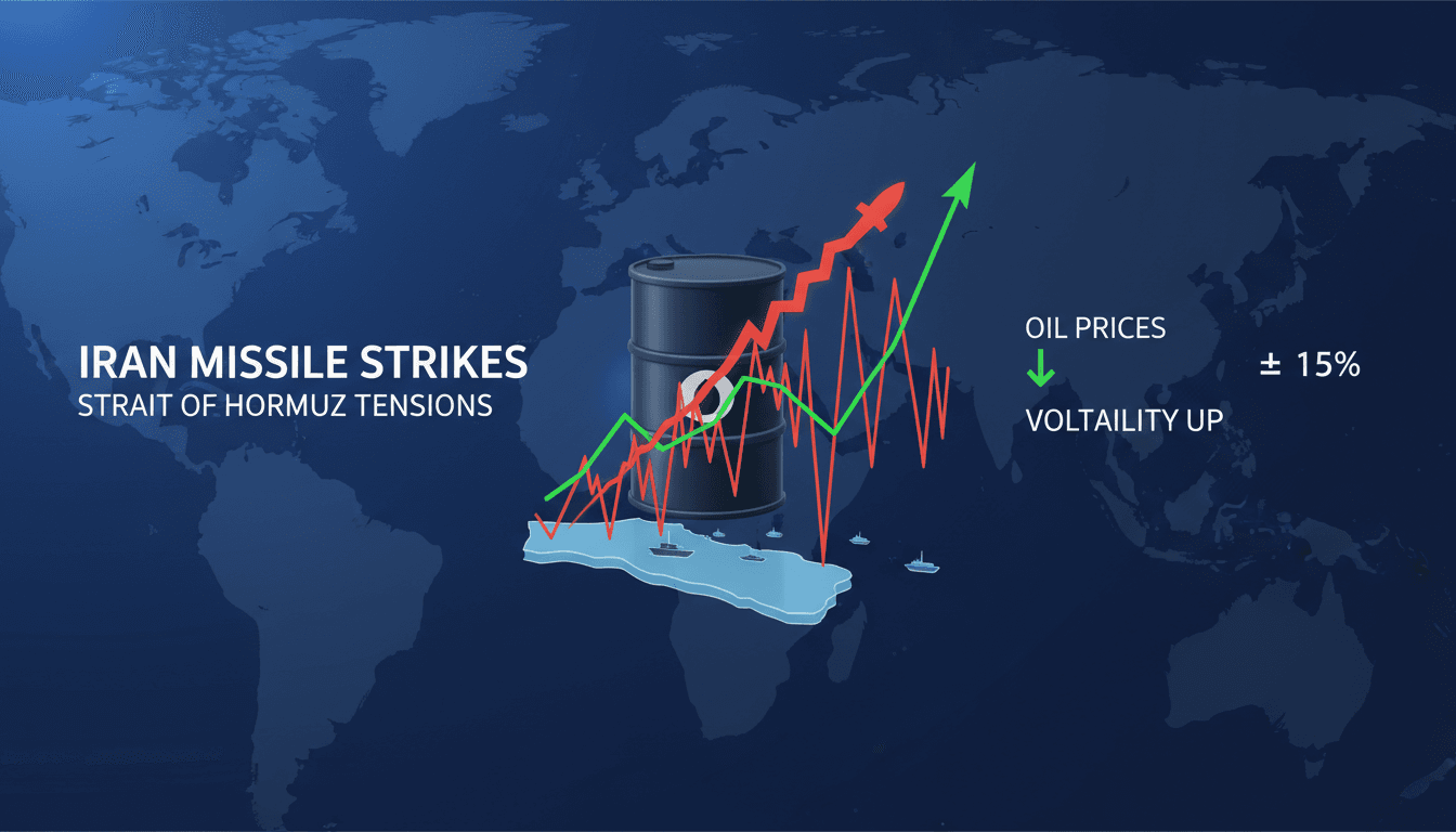 Iran's missile strikes escalate tensions in the Strait of Hormuz impacting oil prices