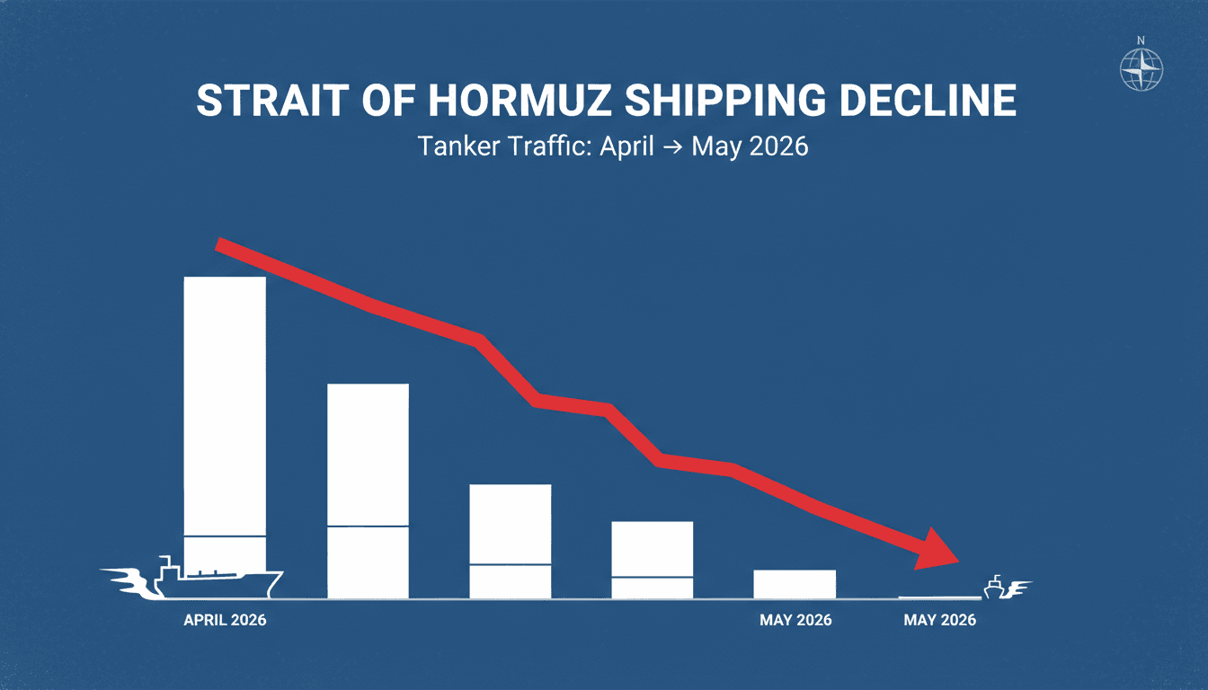 Shipping traffic through the Strait of Hormuz remains critically low despite U.S. security assurances