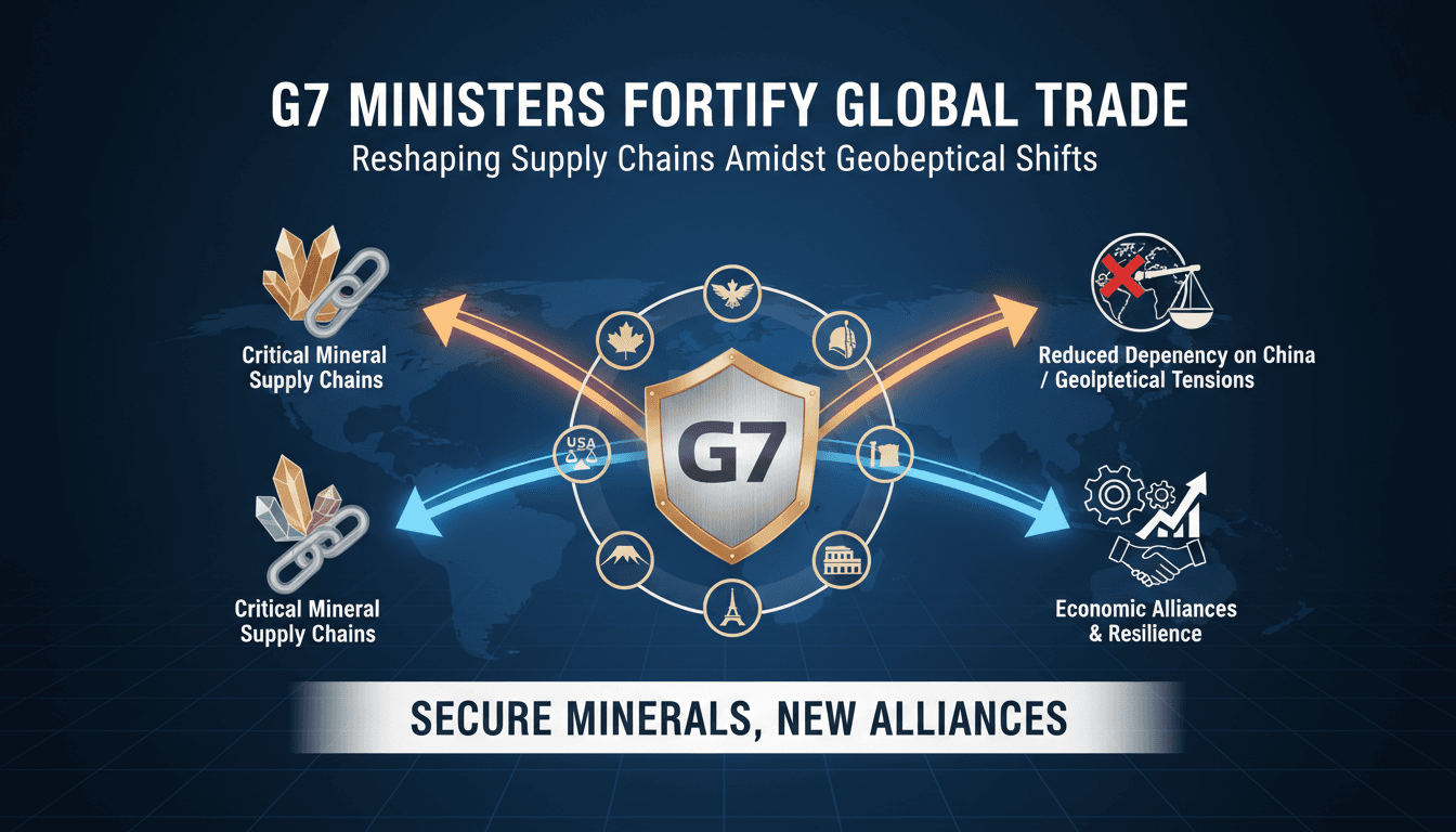 G7 trade ministers meeting to discuss critical mineral supply chains
