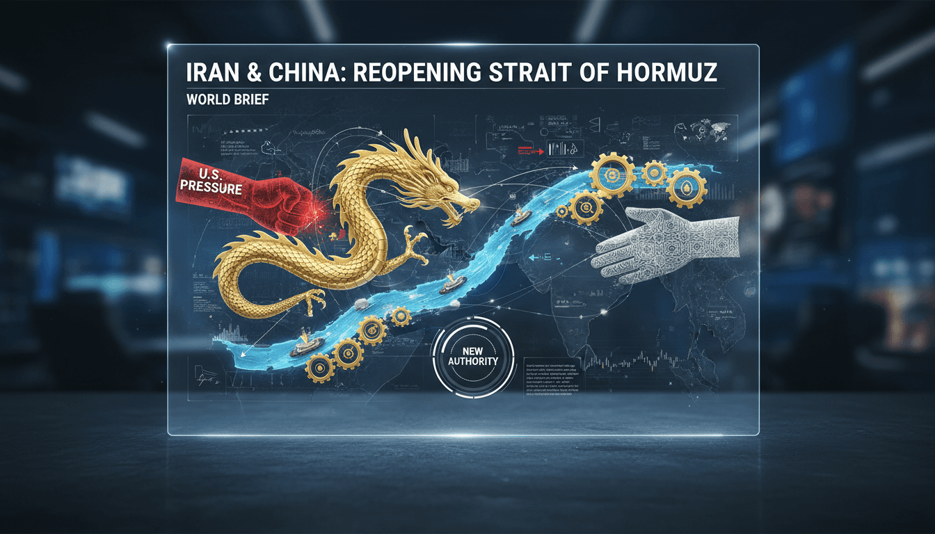 Iran and China discuss reopening the Strait of Hormuz amid Gulf tensions