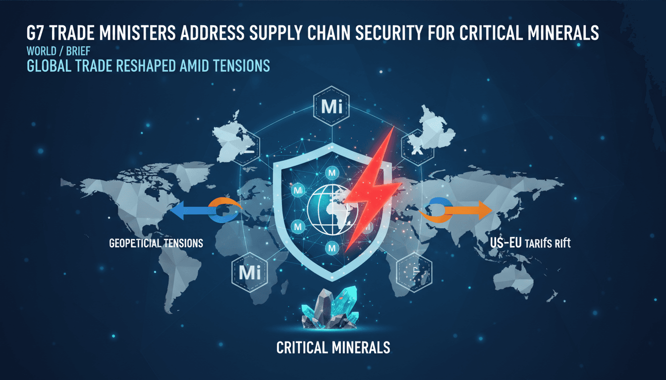 G7 Trade Ministers Address Supply Chain Security for Critical Minerals Amid Geopolitical Tensions