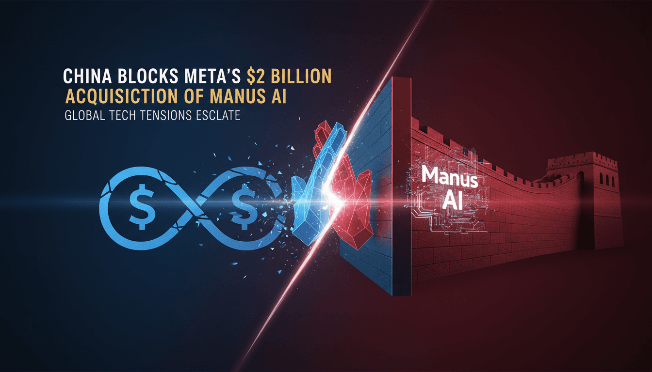 China Blocks Meta's $2 Billion Acquisition of Manus AI