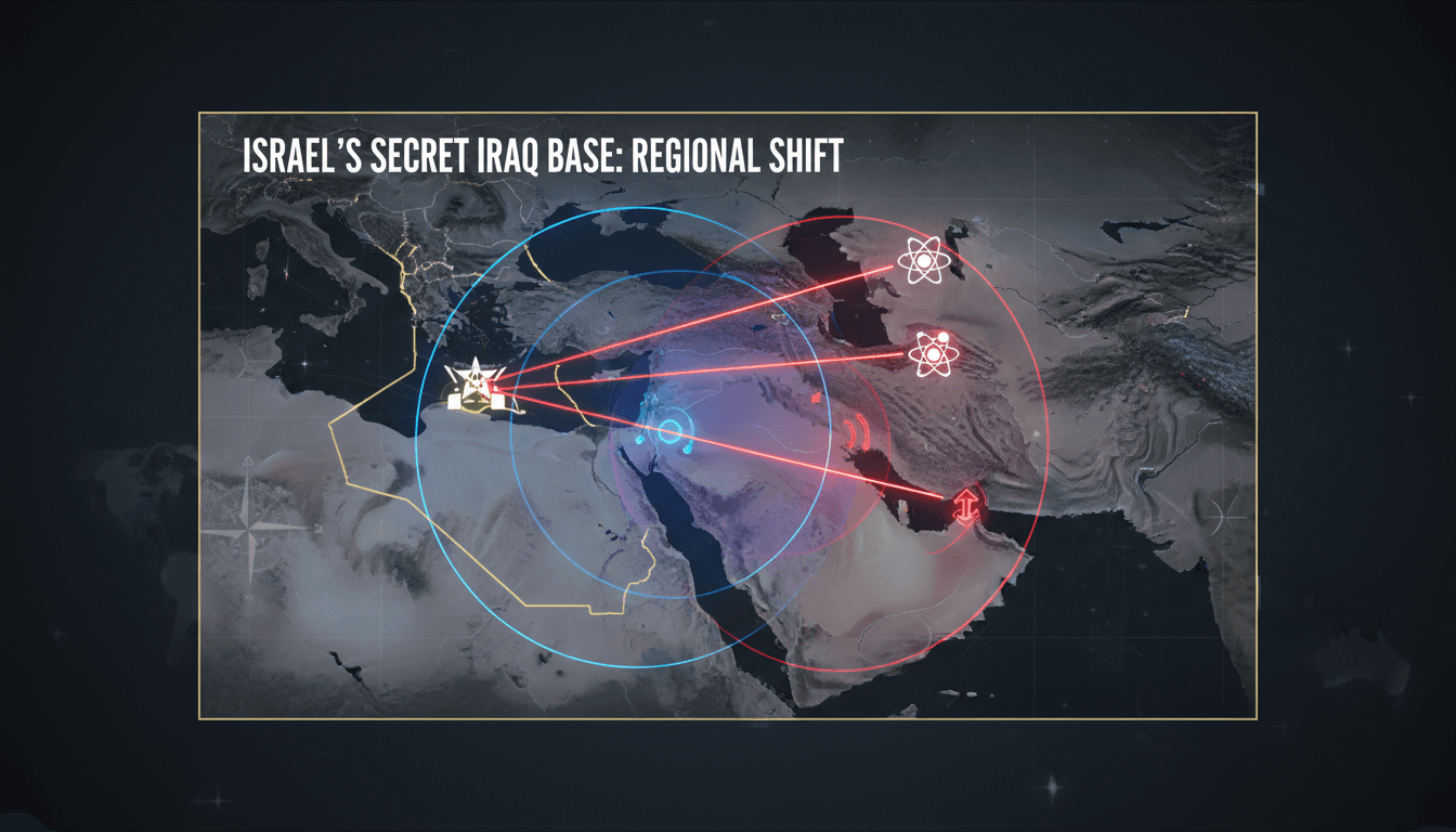 Map showing the location of Israel's secret military base in Iraq.