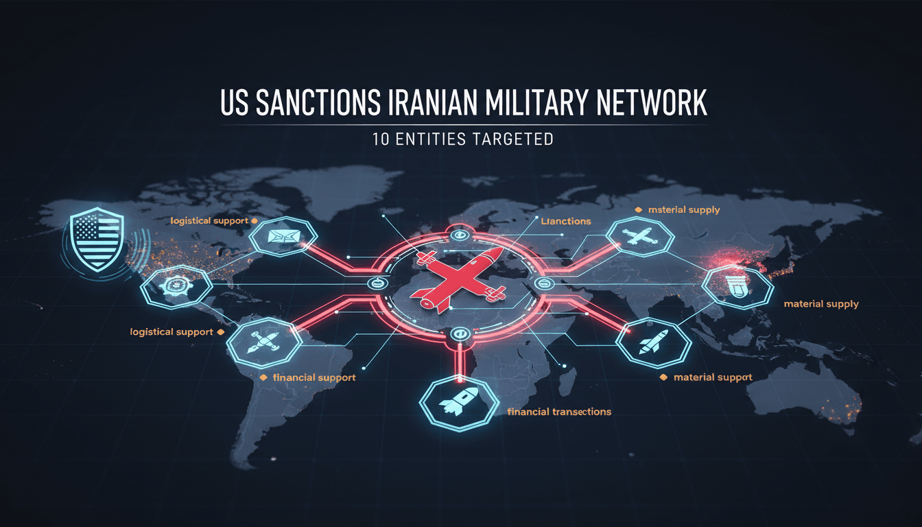 US imposes sanctions on 10 entities supporting Iranian military operations