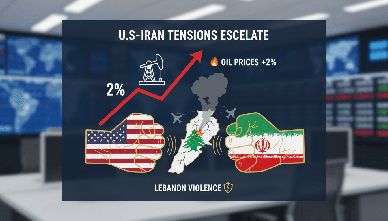 U.S.-Iran tensions and violence in Lebanon impacting oil prices