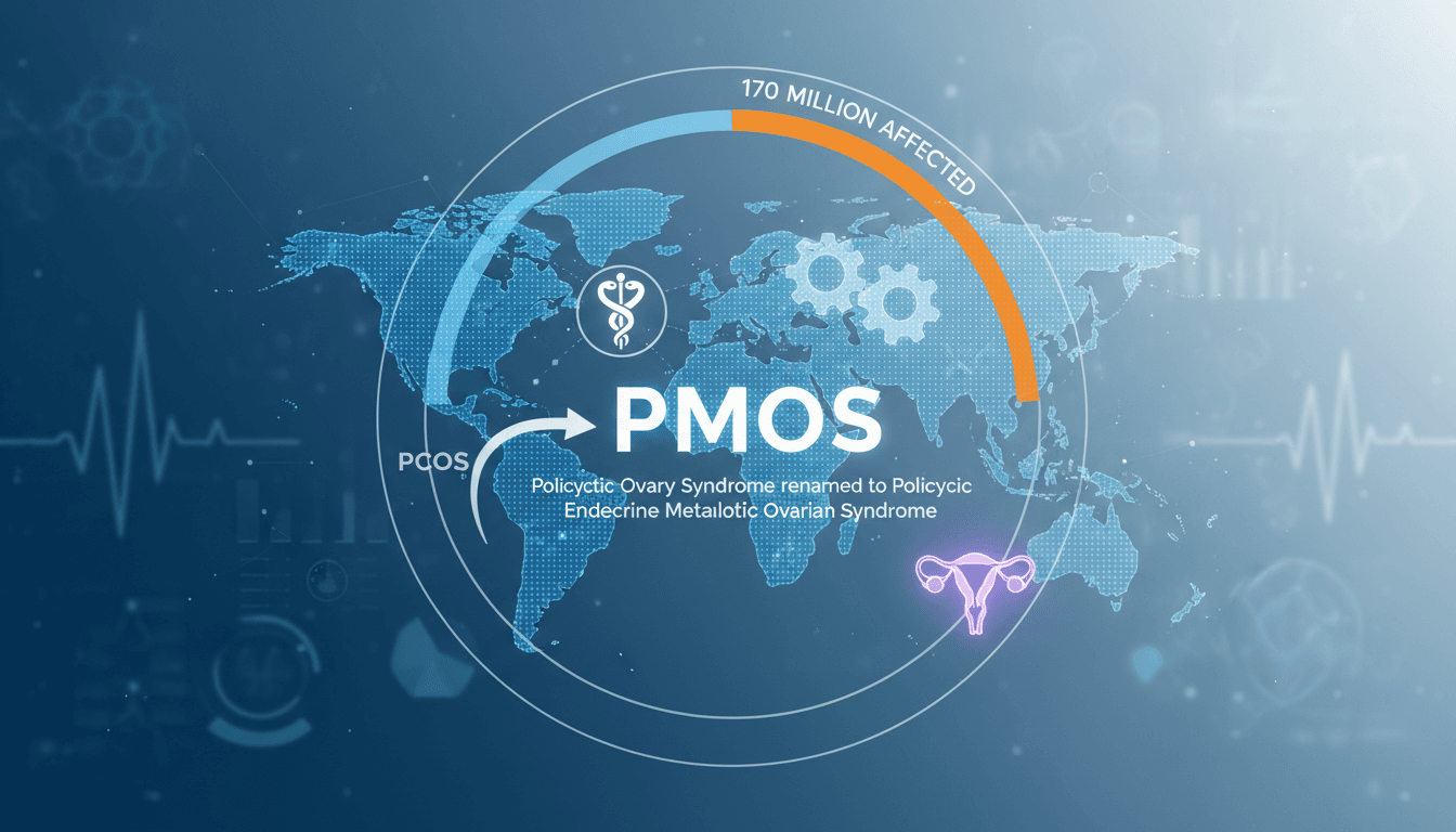 Infographic showing the impact of PMOS on women's health worldwide.