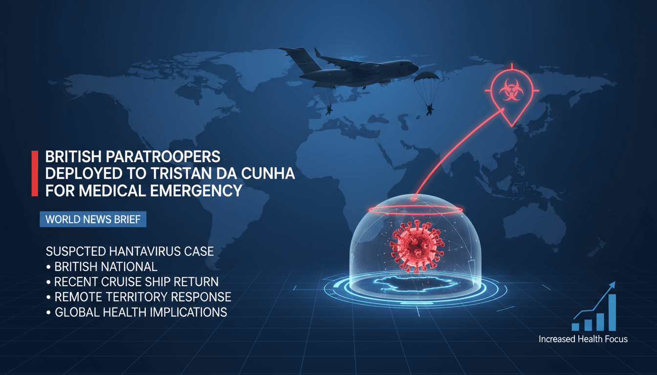 British Paratroopers Deployed to Tristan da Cunha for Medical Emergency