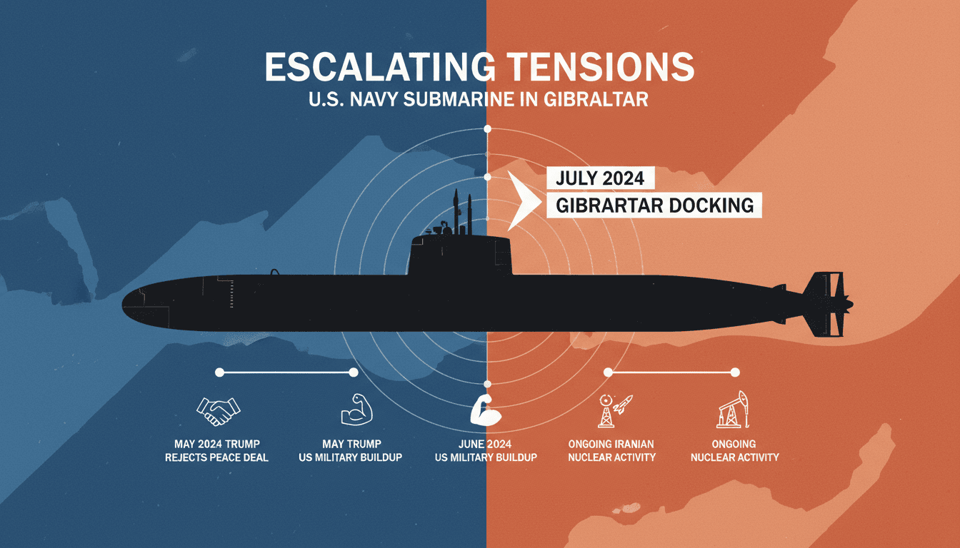 U.S. Navy nuclear submarine docked in Gibraltar