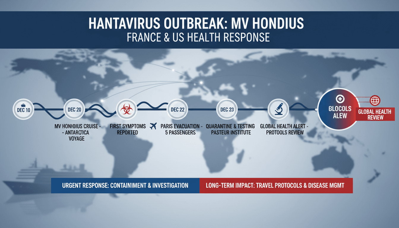 Health officials responding to the hantavirus outbreak linked to the MV Hondius cruise ship.