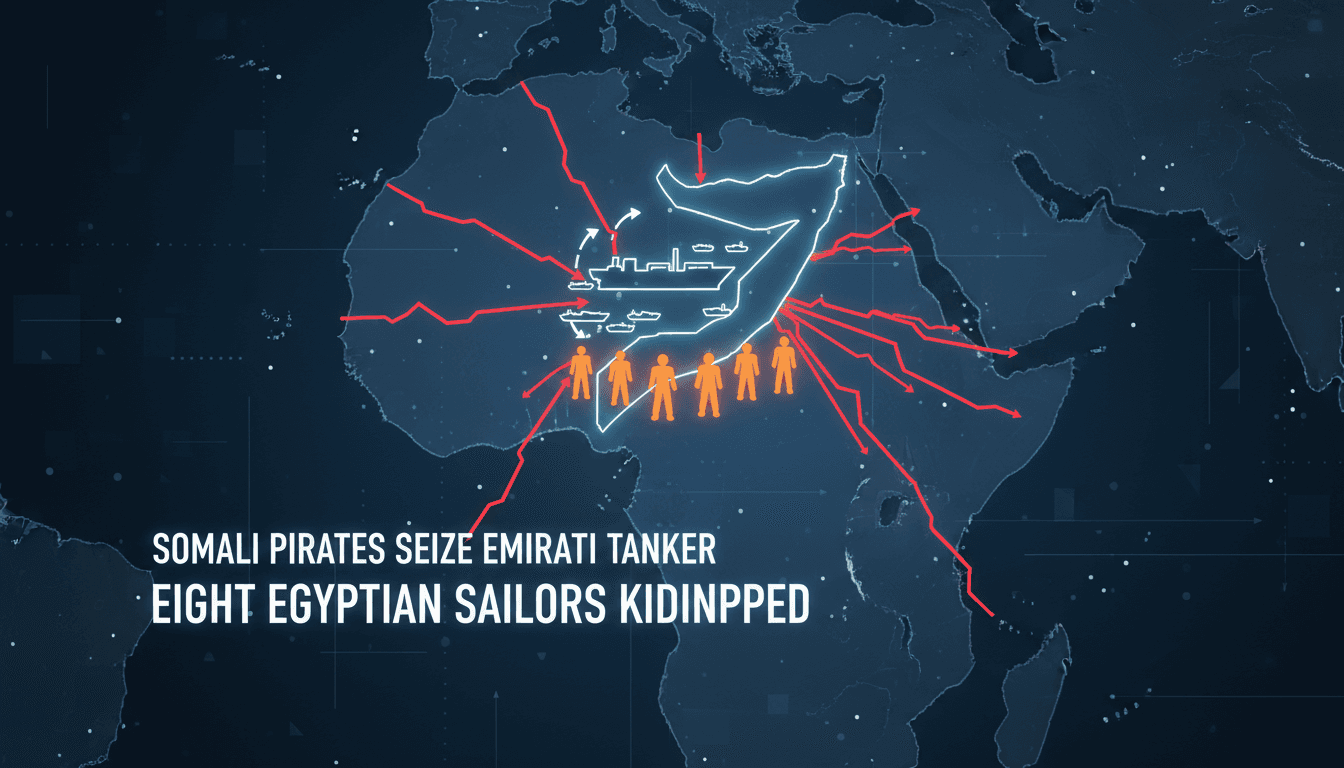 Image depicting the M/T Eureka oil tanker and maritime security concerns.