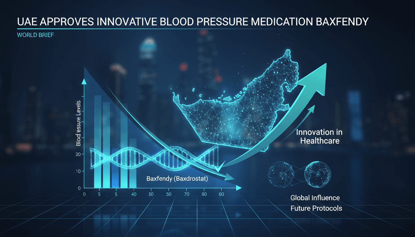 A healthcare professional discussing the new blood pressure medication Baxfendy.