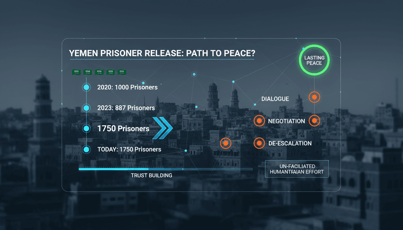 A visual representation of the prisoner release agreement in Yemen.
