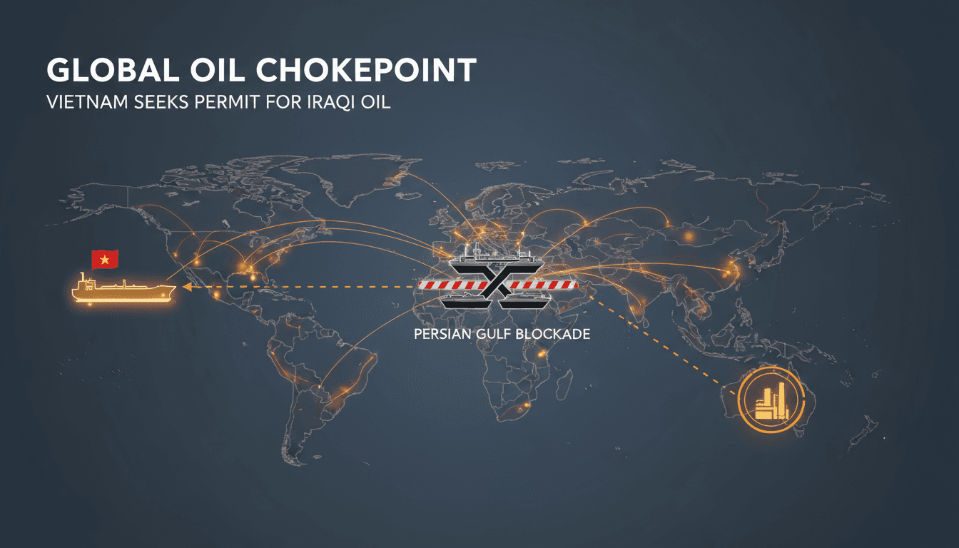 A supertanker in the Persian Gulf illustrating energy trade dynamics.